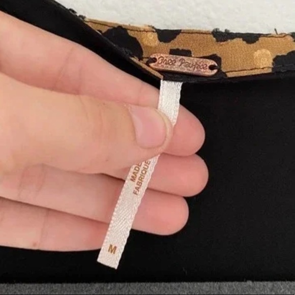 Free People- Leopard Print Frenchie Mini Wrap Dress with Long Sleeve - Picture 7 of 8